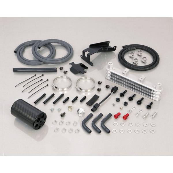 キタコ　スーパーオイルクーラーＫＩＴ（オイルキャッチタンク付）３段　ブラック　モンキー１２５（ＪＢ０...