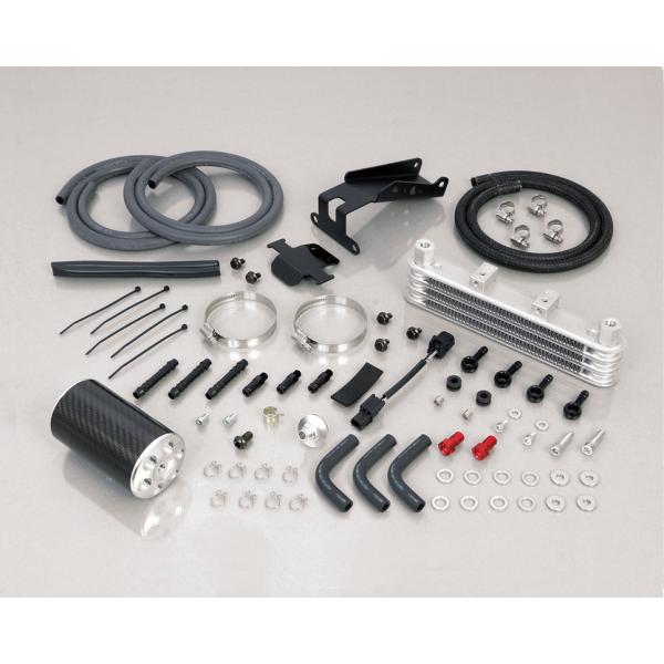 キタコ　スーパーオイルクーラーＫＩＴ（オイルキャッチタンク付）３段　シルバー　モンキー１２５（ＪＢ０...