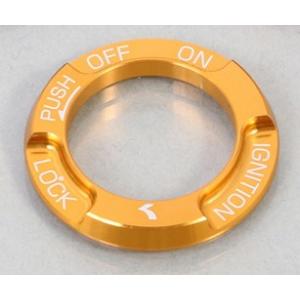 キタコ アルミキーボックスカバー タイプ2 ゴールドアルマイト 556−1000270