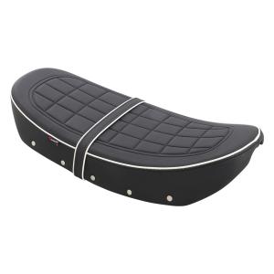 キタコ　カスタムシート　ホワイト　パイピング　ＤＡＸ１２５（ＪＢ０４）　６１０−１３２００８０