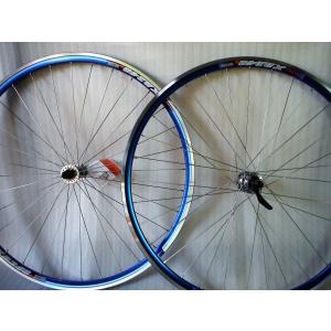 エックスキーメットXR240ブルー＆RS400ロード用手組ホイール