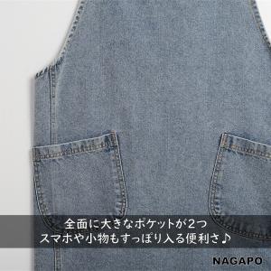 エプロン かぶるだけ デニムエプロン おしゃれ...の詳細画像5