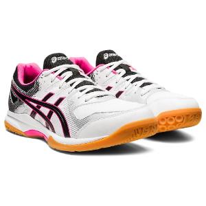 アシックス　asics　ハンドボールシューズ　室内シューズ　インドアシューズ　1071A014　ホワイト×ピンク　GEL-ROCKET 9｜nagasupobb