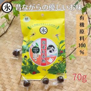 あめ 有機原料 国産紅茶飴 BLACKTEA  CANDY  70g キャンディ おやつ 子ども 紅茶 お菓子