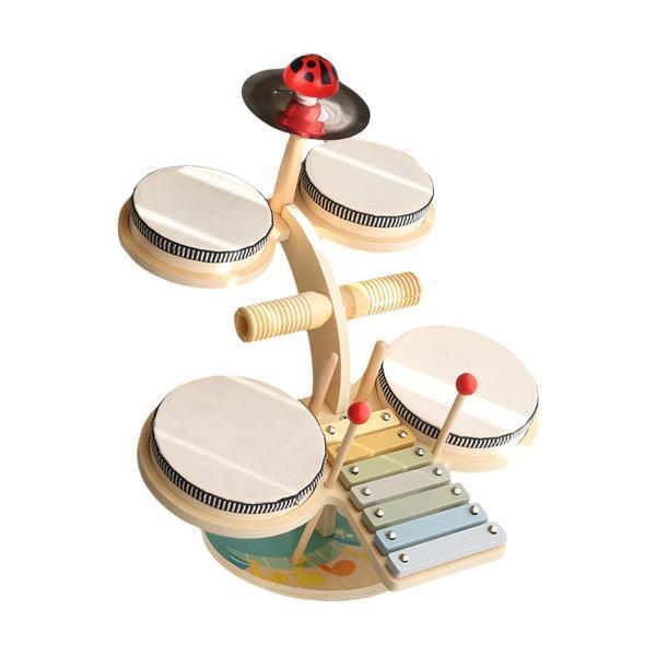 木琴ドラムセットキッズベビードラムセット感覚玩具パーカッションおもちゃ楽器玩具木製木琴音楽玩具子供用