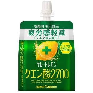 ポッカサッポロ キレートレモンクエン酸2700ゼリー 165g ×6個 機能性表示食品｜nagisa-shop