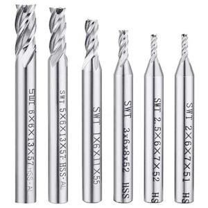 HSS エンドミル 超硬 ハイス鋼 1.5mm 2mm 2.5mm 3mm 4mm 5mm 6mm HSS エンドミル 超硬 ハイス鋼 1.5mm 2mm 2.5mm 3mm 4mm 5mm 6mm