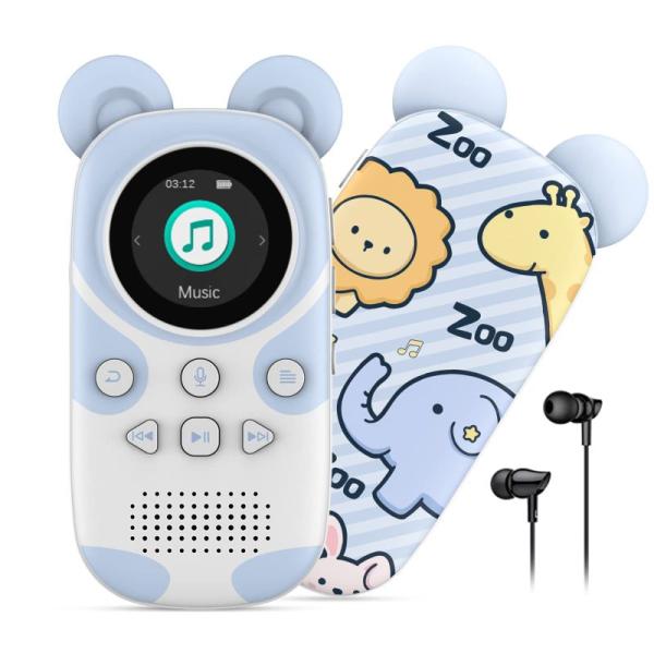RUIZU 子供向けBluetooth MP3プレーヤー スピーカー内蔵 16GB ウォークマンポー...