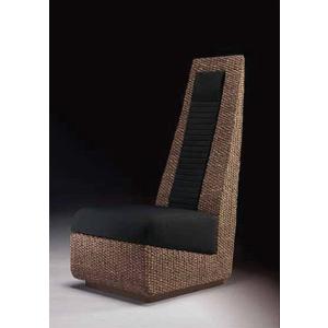 ハイバック ソファー 高品質 ウォーターヒヤシンス 1Pソファ 一人掛け パーソナル チェア バリ ...