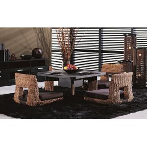 PERFORMAX アジアン家具　テーブル　引き取りか限定　千葉県　発送不可 ダイニング テーブル 食卓 高品質 ウォーターヒヤシンス アジアン 家具