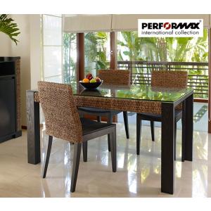 ダイニング テーブル 食卓 高品質 ウォーターヒヤシンス アジアン 家具