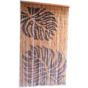 バンブーカーテン モンステラ バンブーのれん 竹のれんハワイアンデザインをシックにアレンジ アジアン雑貨 アジアンインテリア T Bk08 05 ネイチャーギャラリーnagi 通販 Yahoo ショッピング