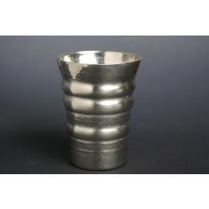 フリーカップ 銅器 錫被 白 大 鎚起工房 清雅堂 カップ 酒器 鍛金 打ち出し ビール 焼酎 おし...