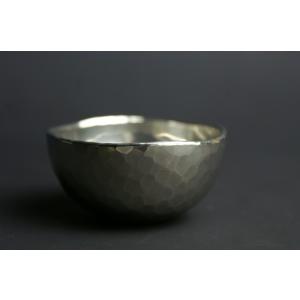 ぐい呑み 錫 丸形 小 鎚起工房 清雅堂 酒器 鍛金 打ち出し 日本酒 おしゃれ プレゼント 鎌倉清...