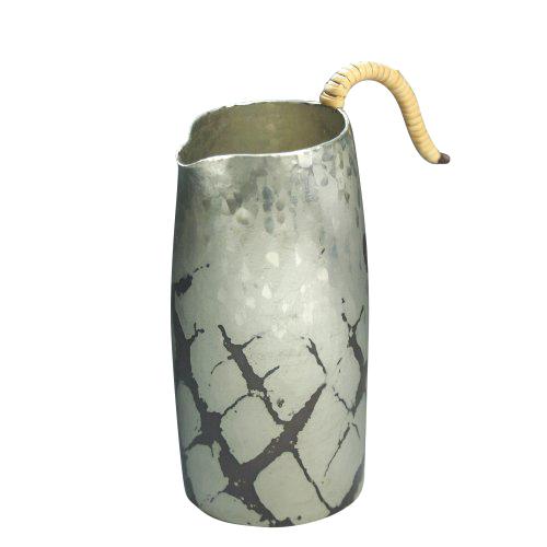 ちろり 銅器 錫被 刷毛目模様 茶 大 鎚起工房 清雅堂 酒器 徳利 片口 鍛金 打ち出し 日本酒 ...