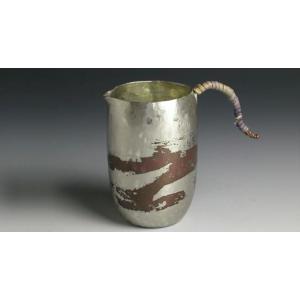 ちろり 銅器 錫被 底丸 茶 小 鎚起工房 清雅堂 酒器 徳利 片口 鍛金 打ち出し 日本酒 燗酒 ...