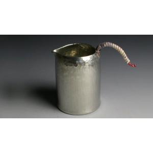 ちろり 錫 高形底広 1．5合用 酒器 徳利 片口 鍛金 打ち出し 日本酒