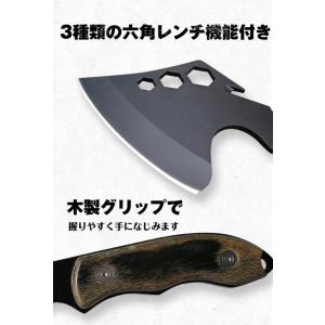 斧 手斧 キャンプ 薪割り 六角レンチ ホルダ...の詳細画像1