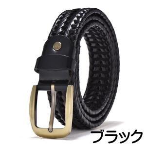 ベルト 編み込み メッシュ メンズ おしゃれ ...の詳細画像3