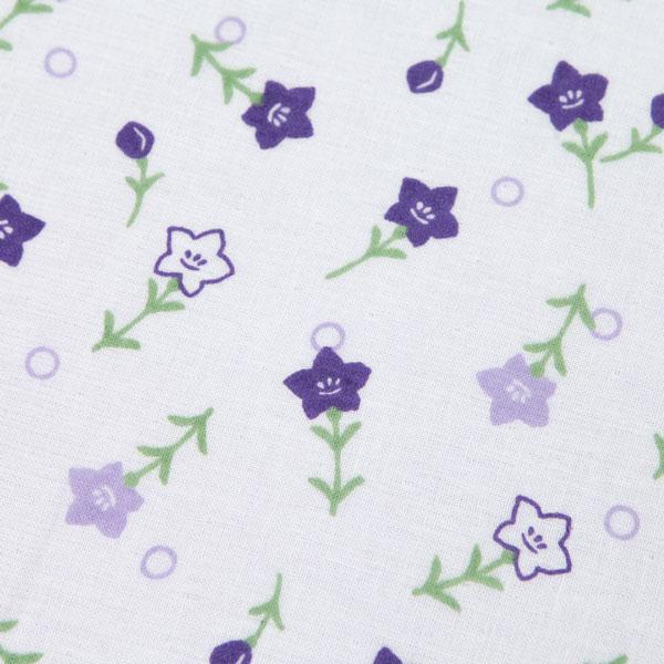 濱文様 和たおるセミウォッシュ さわやか桔梗 秋 タオルハンカチ ハンドタオル セミウオッシュ ガー...