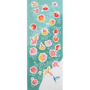 にじゆら てぬぐい 夏めく日々 メール便 夏 ハイビスカス 注染 手ぬぐい 手拭