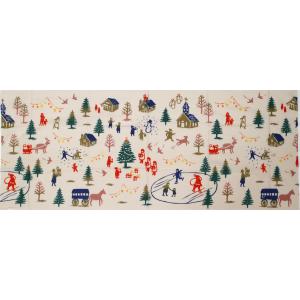 にじゆら てぬぐい Christmas textile クリスマステキスタイル メール便 冬 クリス...