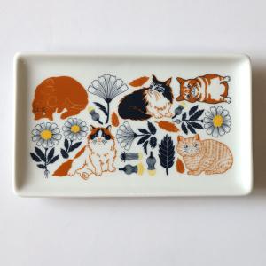 DECOLE（デコレ） 食器 お皿 猫 / デコレ KISSA お花プレート Lサイズ