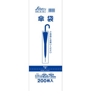 セイケツネットワーク 傘入れビニール袋 紐付き 半透明 200枚入Ｘ30パック