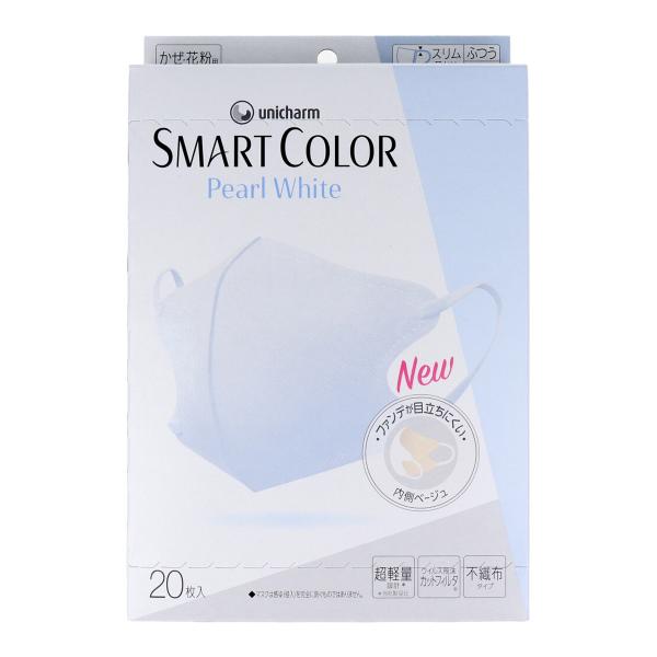 ユニ・チャーム SMARTCOLOR スマートカラー パールホワイト ふつうサイズ 20枚入り X4...