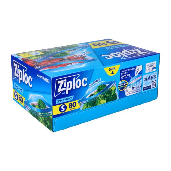 ジップロック ziploc 旭化成ホームプロダクツ フリーザーバッグ ダブルジッパー 冷凍解凍用 S...