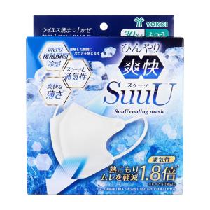 不織布マスク ヨコイ ひんやり爽快 SuuU スゥーッ ふつうサイズ 30枚入り X6箱 爆買