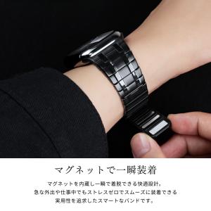 アップルウォッチ バンド ステンレス マグネッ...の詳細画像5