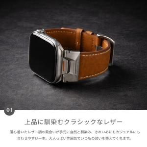 アップルウォッチ バンド レザー 革 メンズ ...の詳細画像4