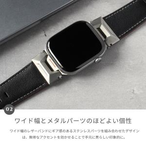 アップルウォッチ バンド レザー 革 メンズ ...の詳細画像5