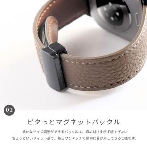 アップルウォッチ バンド レザー 革 マグネッ...の詳細画像5
