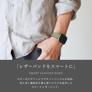 アップルウォッチ バンド レザー 革 マグネッ...の詳細画像1
