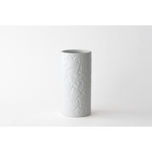 投げ入れ 花瓶 唐草 選べる2色 8寸 陶器 ...の詳細画像3