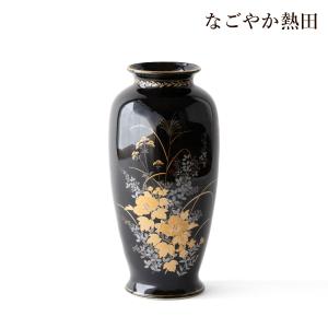 信楽焼 9号金彩松彫丸長花瓶（縁有り） おしゃれ 陶器 一輪挿し 花器