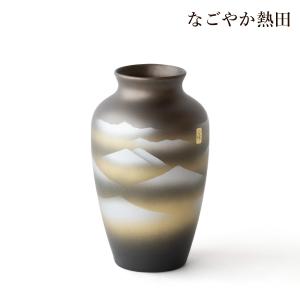 薩摩花瓶 金彩雲海 10号 陶器 レトロ 上品 32センチ 1尺 伝統的 花器