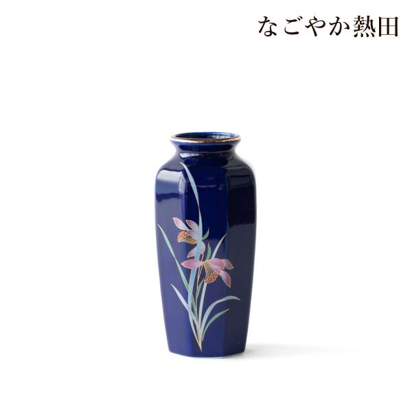 八角花瓶 ルリラン 5号 陶磁器 おしゃれ 15センチ モダン 花器 仏間花瓶 客間 玄関 国産 仏...