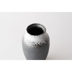 カメ型花瓶 白吹き 5号 陶器 おしゃれ 15...の詳細画像4