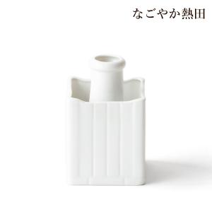 榊立て 角型 3.5寸 陶器 シンプル 11センチ 伝統的 榊立 角花 白磁 お供え セトモノ 国産 神棚 神具
