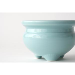 おりん付き 仏具セット 瀬戸 青磁無地 陶器 ...の詳細画像5
