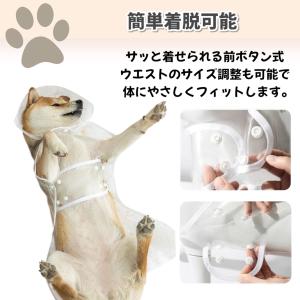 犬用 レインコート ポンチョ 雨具 カッパ 透...の詳細画像5