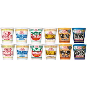 日清食品カップヌードル  6種12食アソート （カップヌードル、 シーフード、 カレー、チリトマト、...
