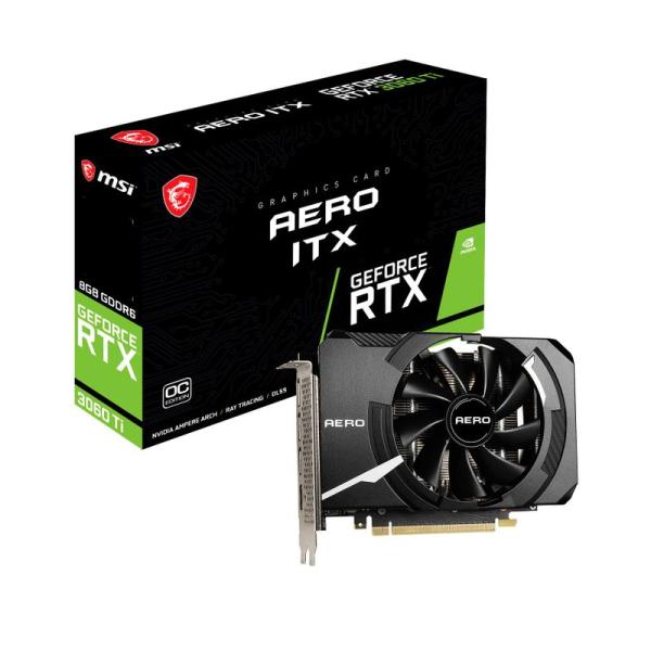 MSI GeForce RTX 3060 Ti AERO ITX 8G OC LHR グラフィックス...