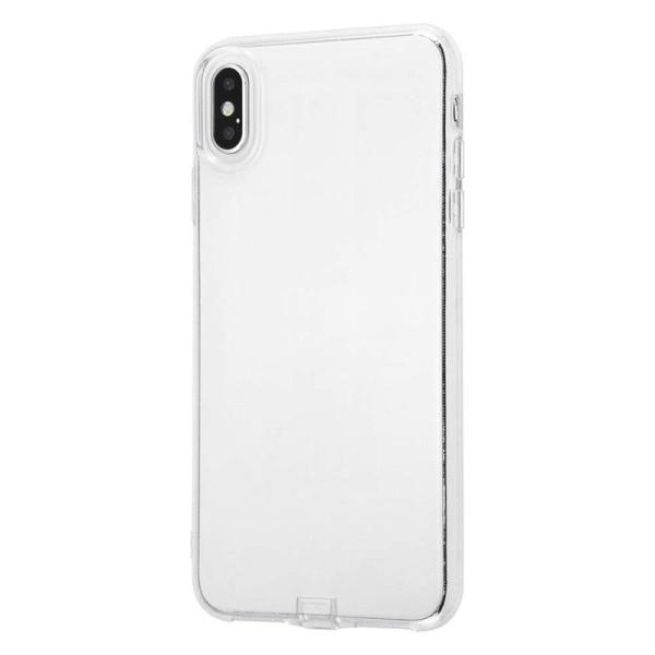 レイ・アウト iPhone XS Max TPUソフトケース コネクタキャップ付き/クリア