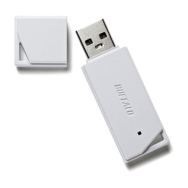 BUFFALO USB2.0 どっちもUSBメモリー 16GB ホワイト RUF2-KR16GA-W...