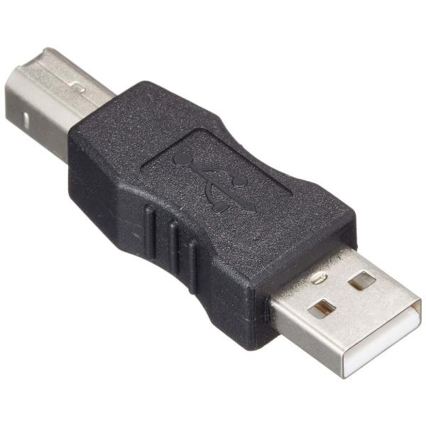 エスエスエーサービス USB 変換コネクタ USB・A(平型オス)-USB・B(角型オス) SUAM...