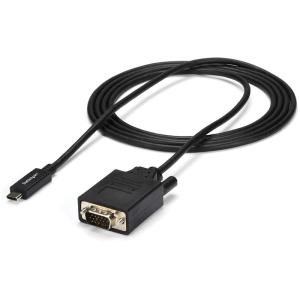 StarTech.com USB-C - VGA ケーブル2m1080pアクティブ変換Thunderbolt 3互換ブラック CDP2VGA
